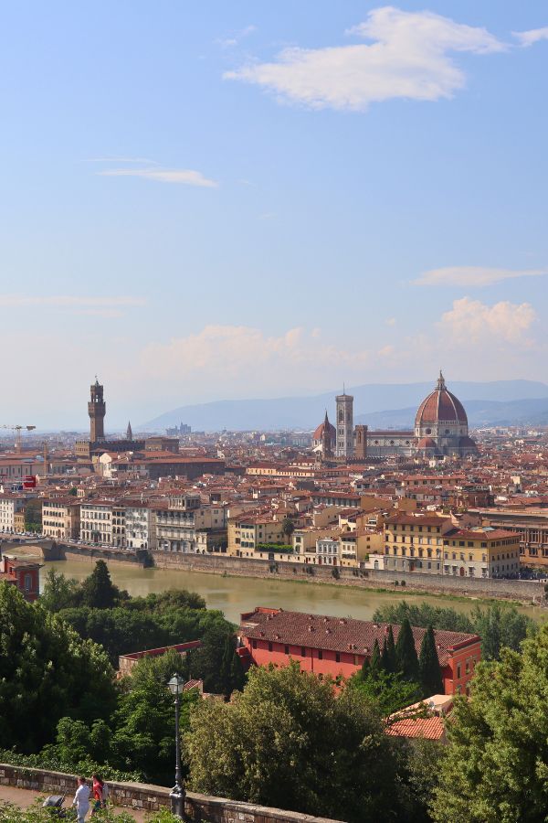 Piazzale Michelangelo vista florencia italia encampervan